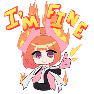 "I'm Fine" - Chibi Sticker