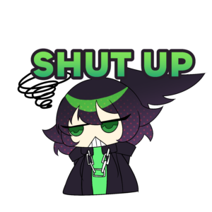 "Shut Up" - Chibi Sticker